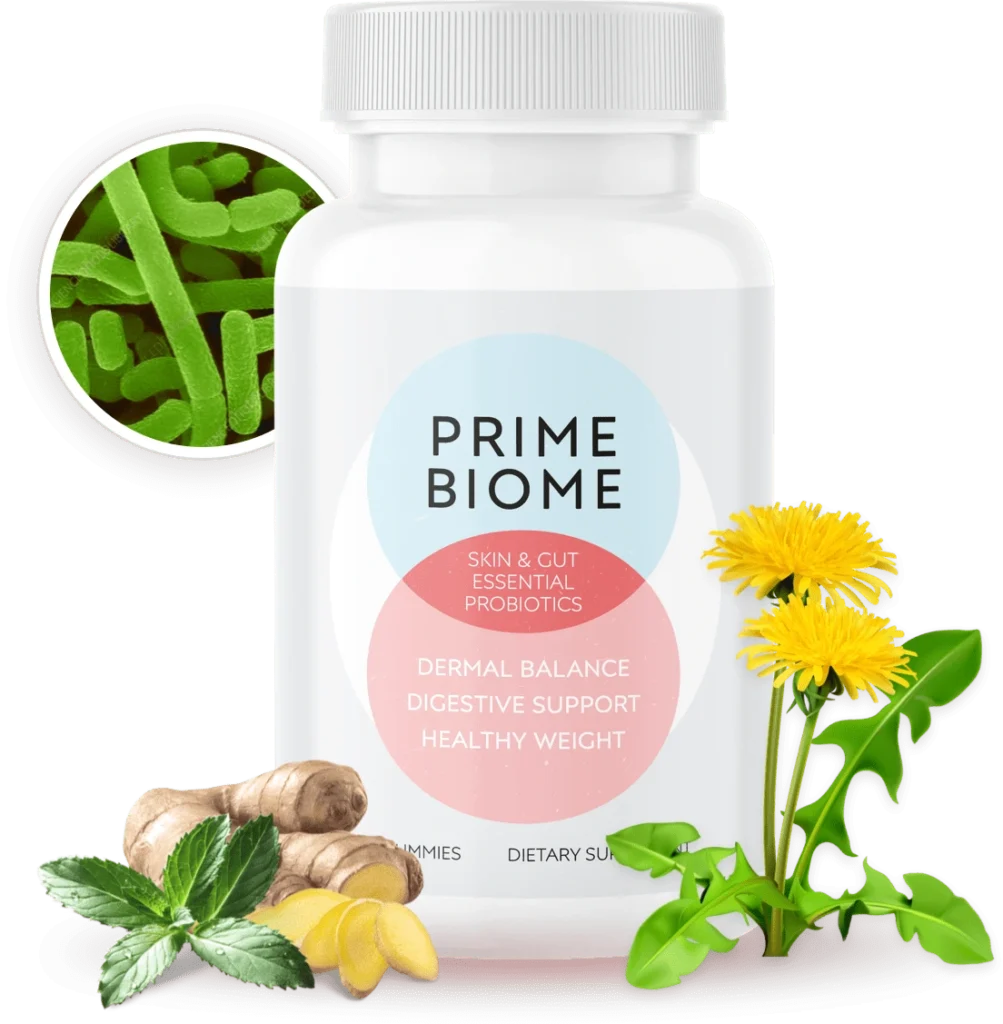PrimeBiome supplement bottle